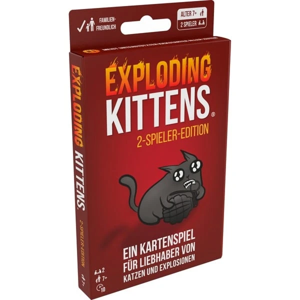 Asmodee Exploding Kittens - 2-Spieler-Edition, Kartenspiel 1 Asmodee Exploding Kittens - 2-Spieler-Edition, Kartenspiel