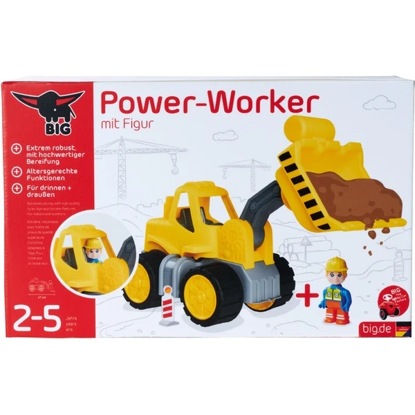 BIG Power-Worker Radlader + Figur, Spielfahrzeug 3 BIG Power-Worker Radlader + Figur, Spielfahrzeug – Bild 3