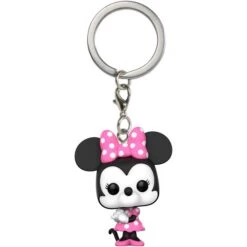 Funko POP! Schlüsselanhänger Disney - Minnie Mouse, Spielfigur