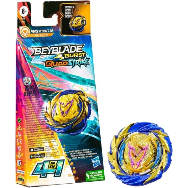 Hasbro Beyblade Burst QuadStrike Fierce Achilles 1 Hasbro Beyblade Burst QuadStrike Fierce Achilles