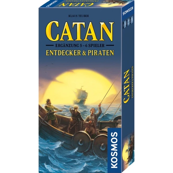 KOSMOS CATAN - Entdecker & Piraten Ergänzung Für 5-6 Spieler, Brettspiel