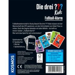 KOSMOS Die Drei ??? Kids - Fußball-Alarm, Kartenspiel -Spielzeugwelt Verkauf KOSMOS Die drei Kids Fu ball Alarm Kartenspiel@@1903581 3