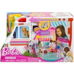 Mattel Barbie 2-in-1 Krankenwagen Spielset, Spielfahrzeug -Spielzeugwelt Verkauf Mattel Barbie 2 in 1 Krankenwagen Spielset Spielfahrzeug@@1919785 4