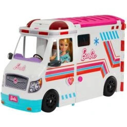 Mattel Barbie 2-in-1 Krankenwagen Spielset, Spielfahrzeug -Spielzeugwelt Verkauf Mattel Barbie 2 in 1 Krankenwagen Spielset Spielfahrzeug@@1919785 5
