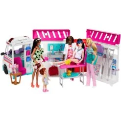 Mattel Barbie 2-in-1 Krankenwagen Spielset, Spielfahrzeug -Spielzeugwelt Verkauf Mattel Barbie 2 in 1 Krankenwagen Spielset Spielfahrzeug@@1919785 6
