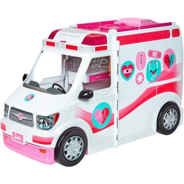 Mattel Barbie 2-in-1 Krankenwagen Spielset (mit Licht & Geräuschen), Spielfahrzeug 1 Mattel Barbie 2-in-1 Krankenwagen Spielset (mit Licht & Geräuschen), Spielfahrzeug