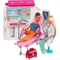 Mattel Barbie 2-in-1 Krankenwagen Spielset (mit Licht & Geräuschen), Spielfahrzeug 33 Mattel Barbie 2-in-1 Krankenwagen Spielset (mit Licht & Geräuschen), Spielfahrzeug -Spielzeugwelt Verkauf Mattel Barbie 2 in 1 Krankenwagen Spielset mit Licht Ger uschen Spielfahrzeug@@1ssmubcq 33