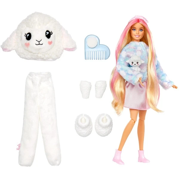 Mattel Barbie Cutie Reveal Cozy Cute Serie - Lämmchen, Puppe 1 Mattel Barbie Cutie Reveal Cozy Cute Serie - Lämmchen, Puppe