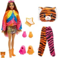 Spielzeugwelt Verkauf -Spielzeugwelt Verkauf Mattel Barbie Cutie Reveal Dschungel Serie Tiger Puppe@@100024218 1