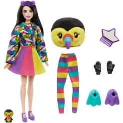Spielzeugwelt Verkauf -Spielzeugwelt Verkauf Mattel Barbie Cutie Reveal Dschungel Serie Tukan Puppe@@100024222 1