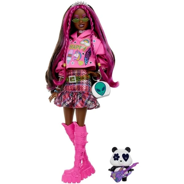 Mattel Barbie Extra Puppe 19 - Pinkfarbenes Haar/Pop Punk 1 Mattel Barbie Extra Puppe 19 - Pinkfarbenes Haar/Pop Punk