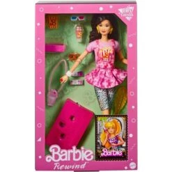 Mattel Barbie Rewind 80er Retro-Serie - Filmabend-Puppe -Spielzeugwelt Verkauf Mattel Barbie Rewind 80er Retro Serie Filmabend Puppe@@100011060 1