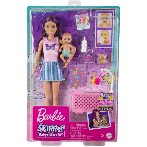 Mattel Barbie Skipper Babysitters Inc. Sleepy Baby Skipper, Puppe 5 Mattel Barbie Skipper Babysitters Inc. Sleepy Baby Skipper, Puppe – Bild 5