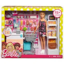 Mattel Barbie Supermarkt Und Puppe -Spielzeugwelt Verkauf Mattel Barbie Supermarkt und Puppe@@1ssmubc2 7