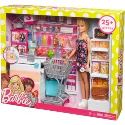 Mattel Barbie Supermarkt Und Puppe -Spielzeugwelt Verkauf Mattel Barbie Supermarkt und Puppe@@1ssmubc2 8