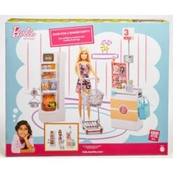 Mattel Barbie Supermarkt Und Puppe -Spielzeugwelt Verkauf Mattel Barbie Supermarkt und Puppe@@1ssmubc2 9