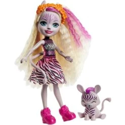 Mattel Enchantimals Zadie Zebra Puppe