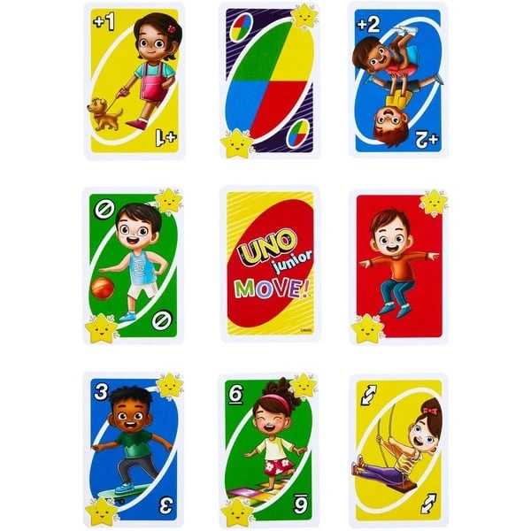 Mattel Games UNO Junior Move, Kartenspiel 2 Mattel Games UNO Junior Move, Kartenspiel – Bild 2