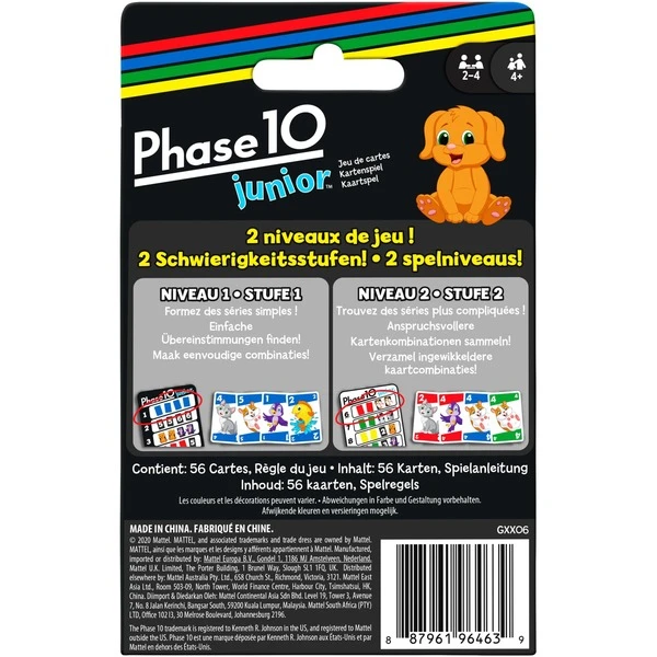 Mattel Phase 10 Junior, Kartenspiel 8 Mattel Phase 10 Junior, Kartenspiel – Bild 8