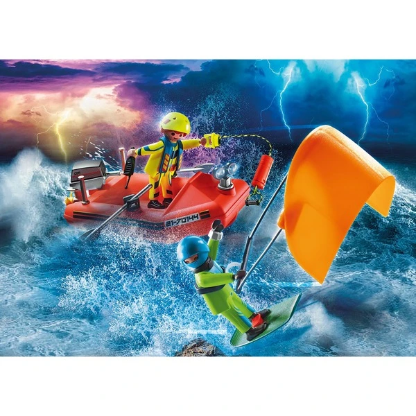 PLAYMOBIL 70144 City Action Seenot: Kitesurfer-Rettung Mit Boot, Konstruktionsspielzeug 3 PLAYMOBIL 70144 City Action Seenot: Kitesurfer-Rettung Mit Boot, Konstruktionsspielzeug – Bild 3