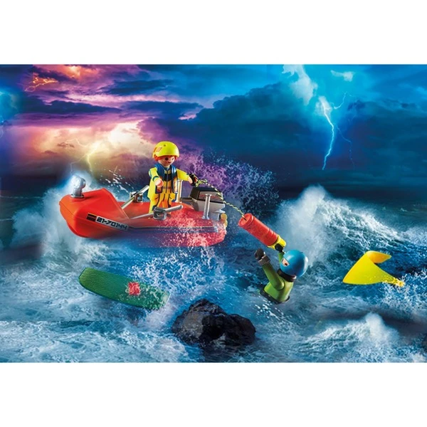 PLAYMOBIL 70144 City Action Seenot: Kitesurfer-Rettung Mit Boot, Konstruktionsspielzeug 5 PLAYMOBIL 70144 City Action Seenot: Kitesurfer-Rettung Mit Boot, Konstruktionsspielzeug – Bild 5
