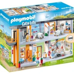PLAYMOBIL 70190 City Life Großes Krankenhaus Mit Einrichtung, Konstruktionsspielzeug