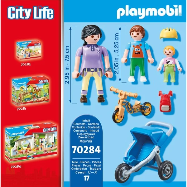 PLAYMOBIL 70284 City Life Mama Mit Kindern, Konstruktionsspielzeug 2 PLAYMOBIL 70284 City Life Mama Mit Kindern, Konstruktionsspielzeug – Bild 2