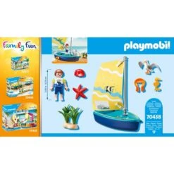 PLAYMOBIL 70438 Family Fun Segeljolle, Konstruktionsspielzeug -Spielzeugwelt Verkauf PLAYMOBIL 70438 Family Fun Segeljolle Konstruktionsspielzeug@@1sspky1e 3