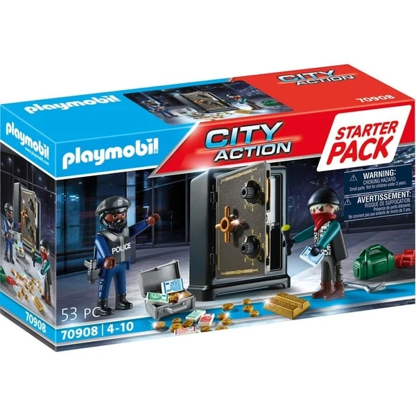 PLAYMOBIL 70908 City Action Starter Pack Tresorknacker, Konstruktionsspielzeug 1 PLAYMOBIL 70908 City Action Starter Pack Tresorknacker, Konstruktionsspielzeug