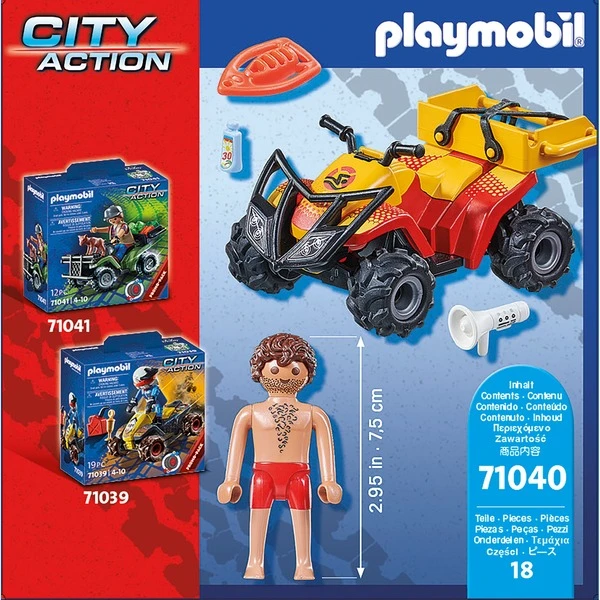 PLAYMOBIL 71040 Rettungsschwimmer-Quad, Konstruktionsspielzeug 4 PLAYMOBIL 71040 Rettungsschwimmer-Quad, Konstruktionsspielzeug – Bild 4