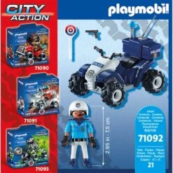 PLAYMOBIL 71092 City Action Polizei-Speed Quad, Konstruktionsspielzeug -Spielzeugwelt Verkauf PLAYMOBIL 71092 City Action Polizei Speed Quad Konstruktionsspielzeug@@1810069 4