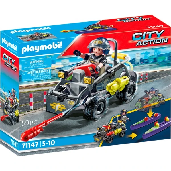 PLAYMOBIL 71147 City Action SWAT-Multi-Terrain-Quad, Konstruktionsspielzeug 1 PLAYMOBIL 71147 City Action SWAT-Multi-Terrain-Quad, Konstruktionsspielzeug