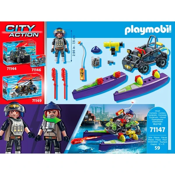 PLAYMOBIL 71147 City Action SWAT-Multi-Terrain-Quad, Konstruktionsspielzeug 8 PLAYMOBIL 71147 City Action SWAT-Multi-Terrain-Quad, Konstruktionsspielzeug – Bild 8