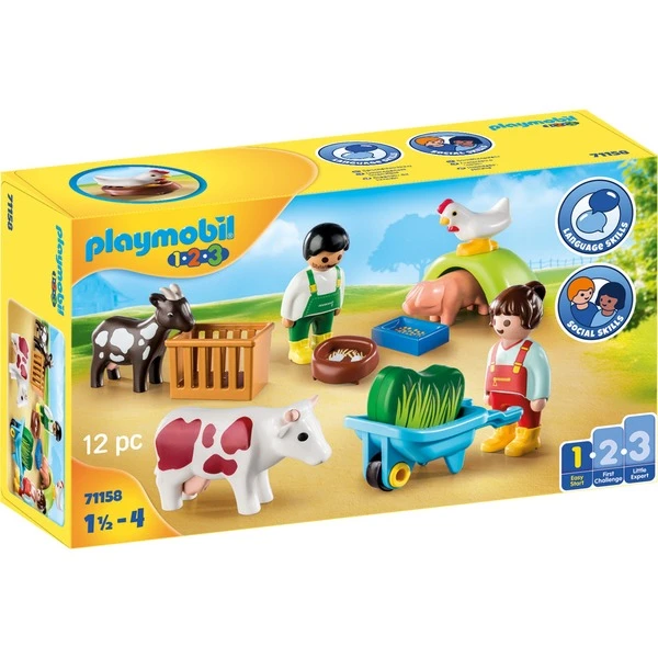 PLAYMOBIL 71158 1.2.3 Spielspaß Auf Dem Bauernhof, Konstruktionsspielzeug 1 PLAYMOBIL 71158 1.2.3 Spielspaß Auf Dem Bauernhof, Konstruktionsspielzeug