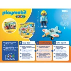 PLAYMOBIL 71159 1.2.3 Flugzeug, Konstruktionsspielzeug -Spielzeugwelt Verkauf PLAYMOBIL 71159 1 2 3 Flugzeug Konstruktionsspielzeug@@1848028 4