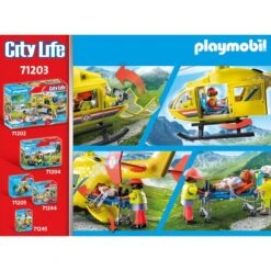 PLAYMOBIL 71203 City Life - Rettungshelikopter, Konstruktionsspielzeug -Spielzeugwelt Verkauf PLAYMOBIL 71203 City Life Rettungshelikopter Konstruktionsspielzeug@@1888934 5