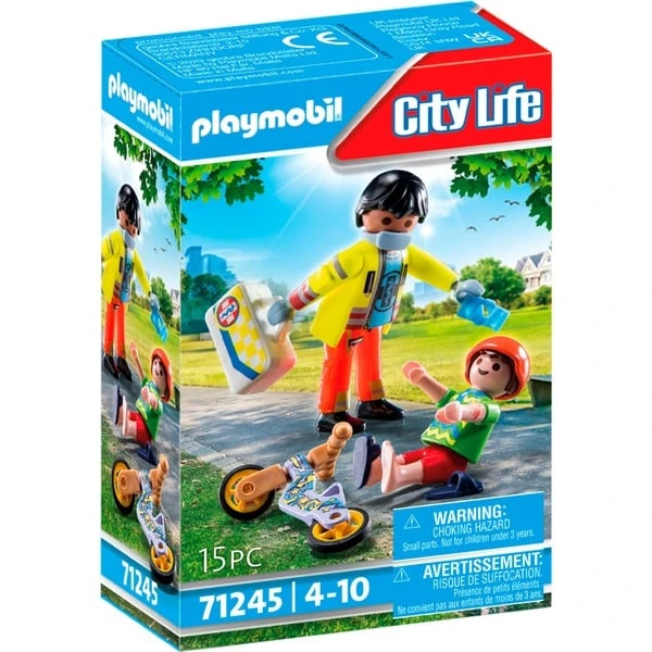 PLAYMOBIL 71245 City Life - Sanitäter Mit Patient, Konstruktionsspielzeug 1 PLAYMOBIL 71245 City Life - Sanitäter Mit Patient, Konstruktionsspielzeug