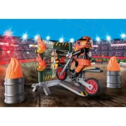 PLAYMOBIL 71256 Stuntshow Starter Pack Stuntshow Motorrad Mit Feuerwand, Konstruktionsspielzeug -Spielzeugwelt Verkauf PLAYMOBIL 71256 Stuntshow Starter Pack Stuntshow Motorrad mit Feuerwand Konstruktionsspielzeug@@1888999 33