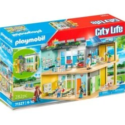PLAYMOBIL 71327 City Life Große Schule, Konstruktionsspielzeug