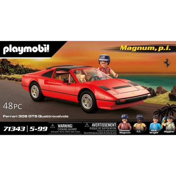 PLAYMOBIL 71343 Magnum, P.i. Ferrari 308 GTS Quattrovalve, Konstruktionsspielzeug 9 PLAYMOBIL 71343 Magnum, P.i. Ferrari 308 GTS Quattrovalve, Konstruktionsspielzeug – Bild 9