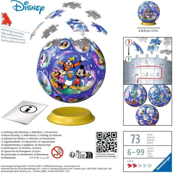 Ravensburger 3D Puzzleball Disney Charaktere 2 Ravensburger 3D Puzzleball Disney Charaktere – Bild 2
