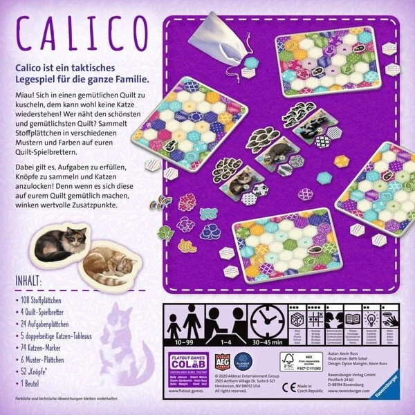 Ravensburger Calico, Brettspiel 4 Ravensburger Calico, Brettspiel – Bild 4