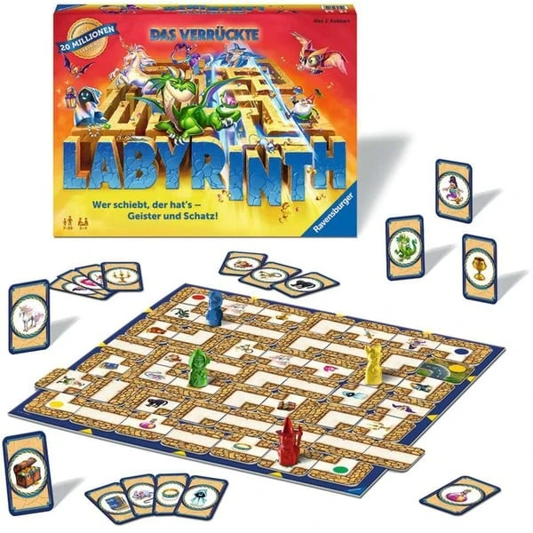 Ravensburger Das Verrückte Labyrinth – Neue Auflage, Brettspiel 2 Ravensburger Das Verrückte Labyrinth – Neue Auflage, Brettspiel – Bild 2