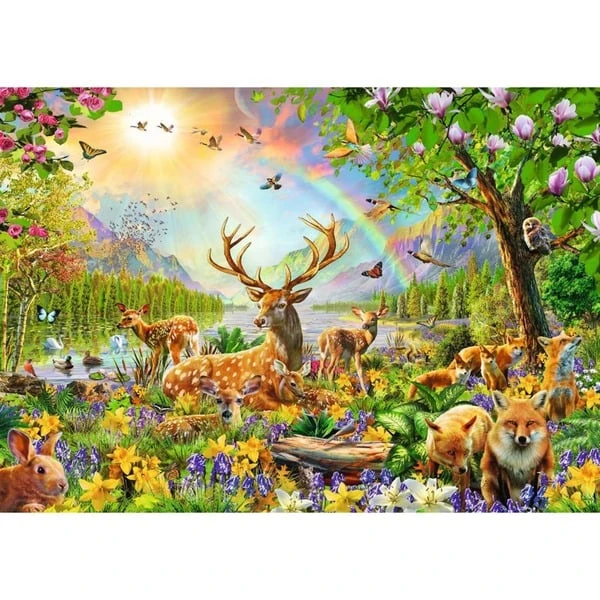 Ravensburger Kinderpuzzle Anmutige Hirschfamilie 2 Ravensburger Kinderpuzzle Anmutige Hirschfamilie – Bild 2