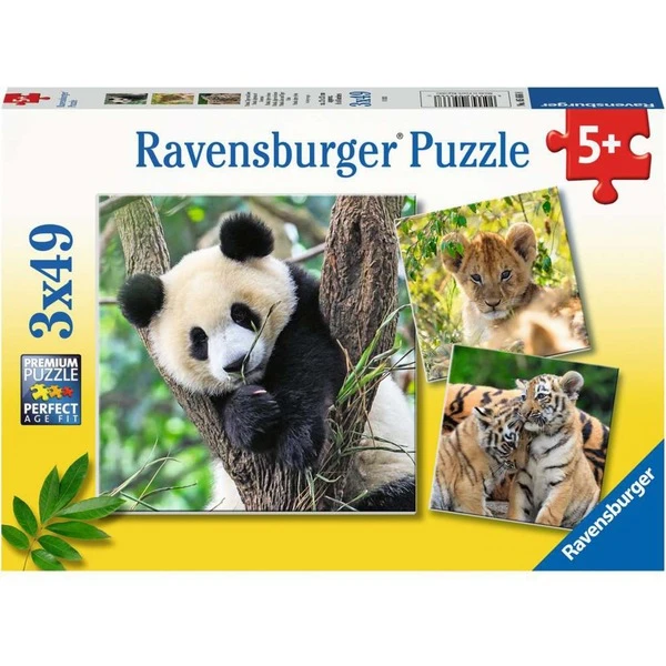 Ravensburger Kinderpuzzle Panda, Tiger Und Löwe 1 Ravensburger Kinderpuzzle Panda, Tiger Und Löwe