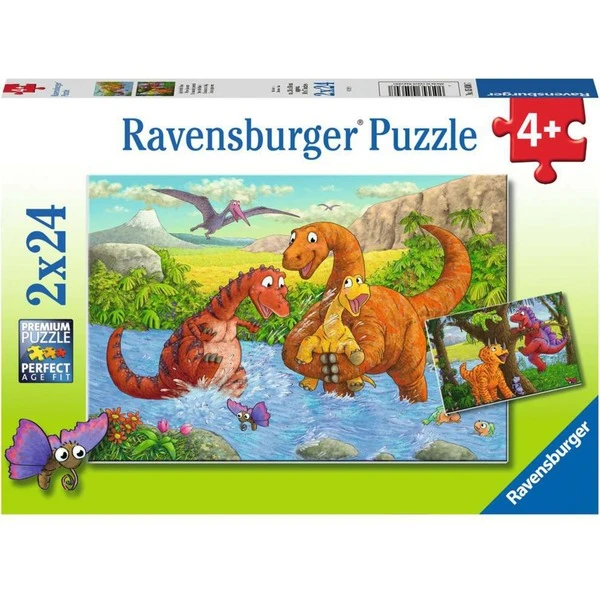 Ravensburger Kinderpuzzle Spielende Dinos 1 Ravensburger Kinderpuzzle Spielende Dinos