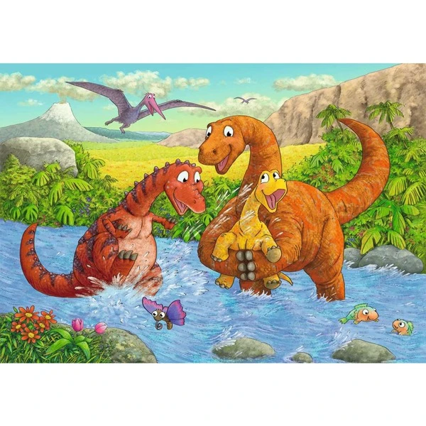 Ravensburger Kinderpuzzle Spielende Dinos 2 Ravensburger Kinderpuzzle Spielende Dinos – Bild 2