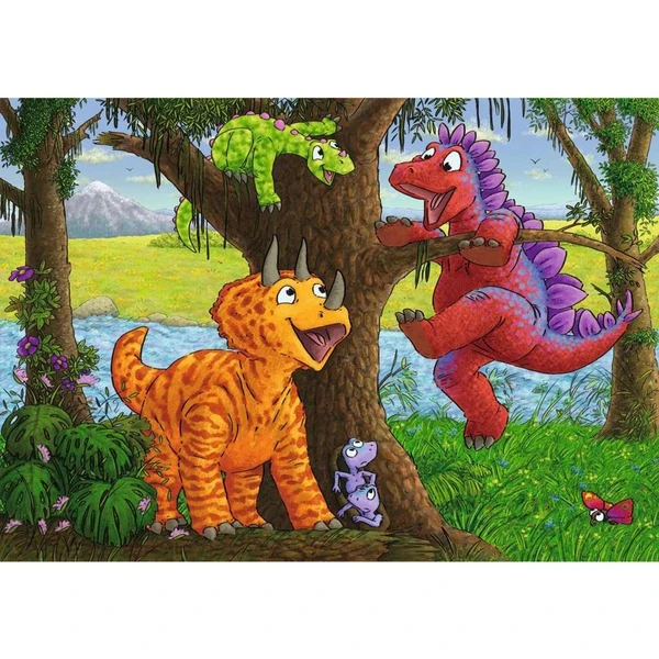 Ravensburger Kinderpuzzle Spielende Dinos 3 Ravensburger Kinderpuzzle Spielende Dinos – Bild 3