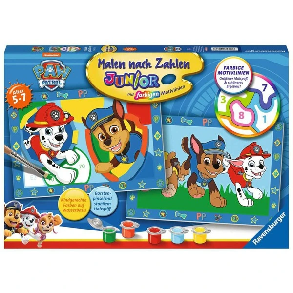 Ravensburger Malen Nach Zahlen Junior - Paw Patrol 1 Ravensburger Malen Nach Zahlen Junior - Paw Patrol