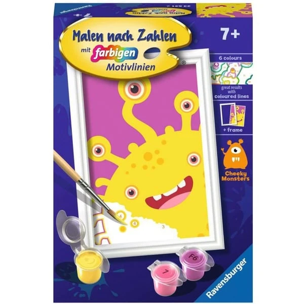 Ravensburger Malen Nach Zahlen - Gelbes Monster 1 Ravensburger Malen Nach Zahlen - Gelbes Monster
